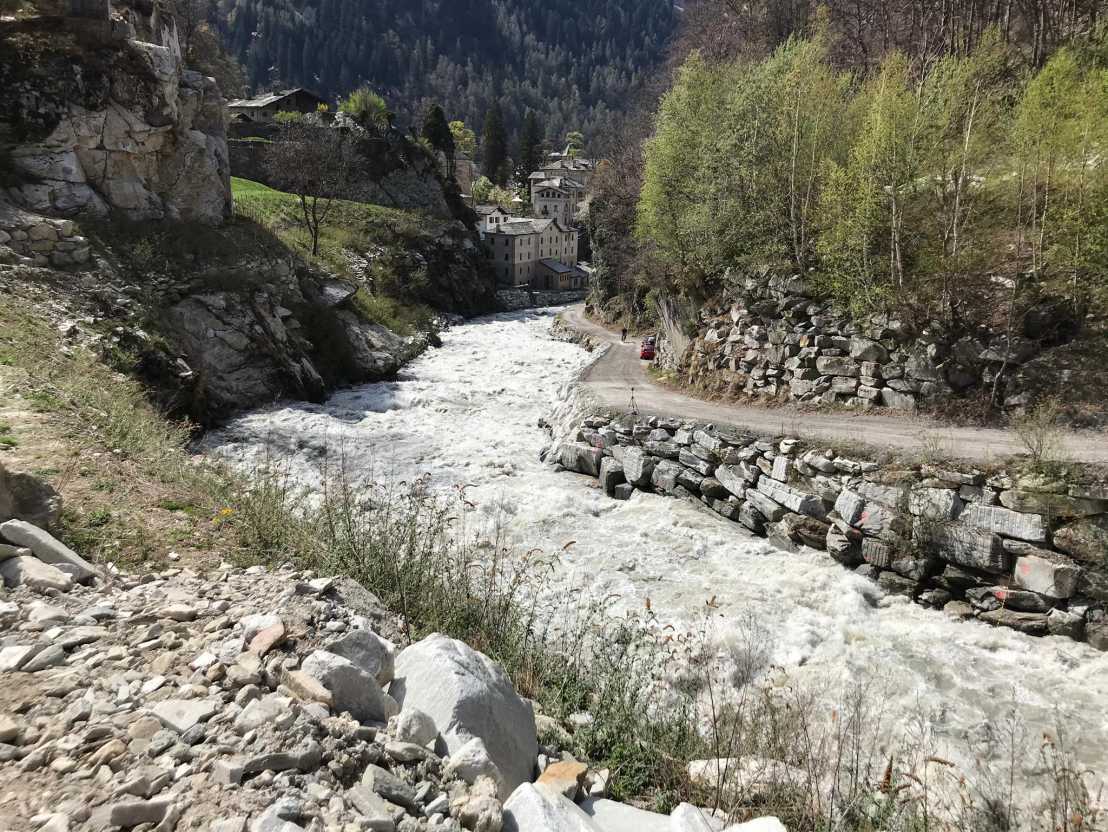Enlarged view: Alpine river Maira in Canton Ticino, Switzerland